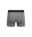 Pack Of 2  Mens Ambek Boxer Shorts  Charcoal Marl Crosshatch-2