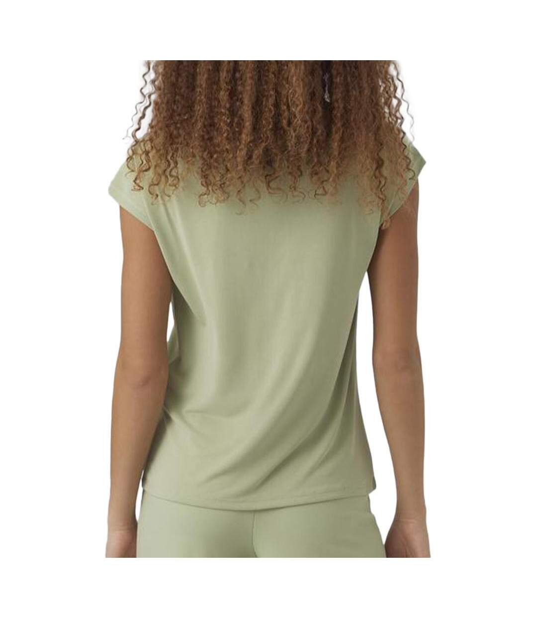 T-shirt Vert Clair Femme Vero Moda 10247666 - M-2