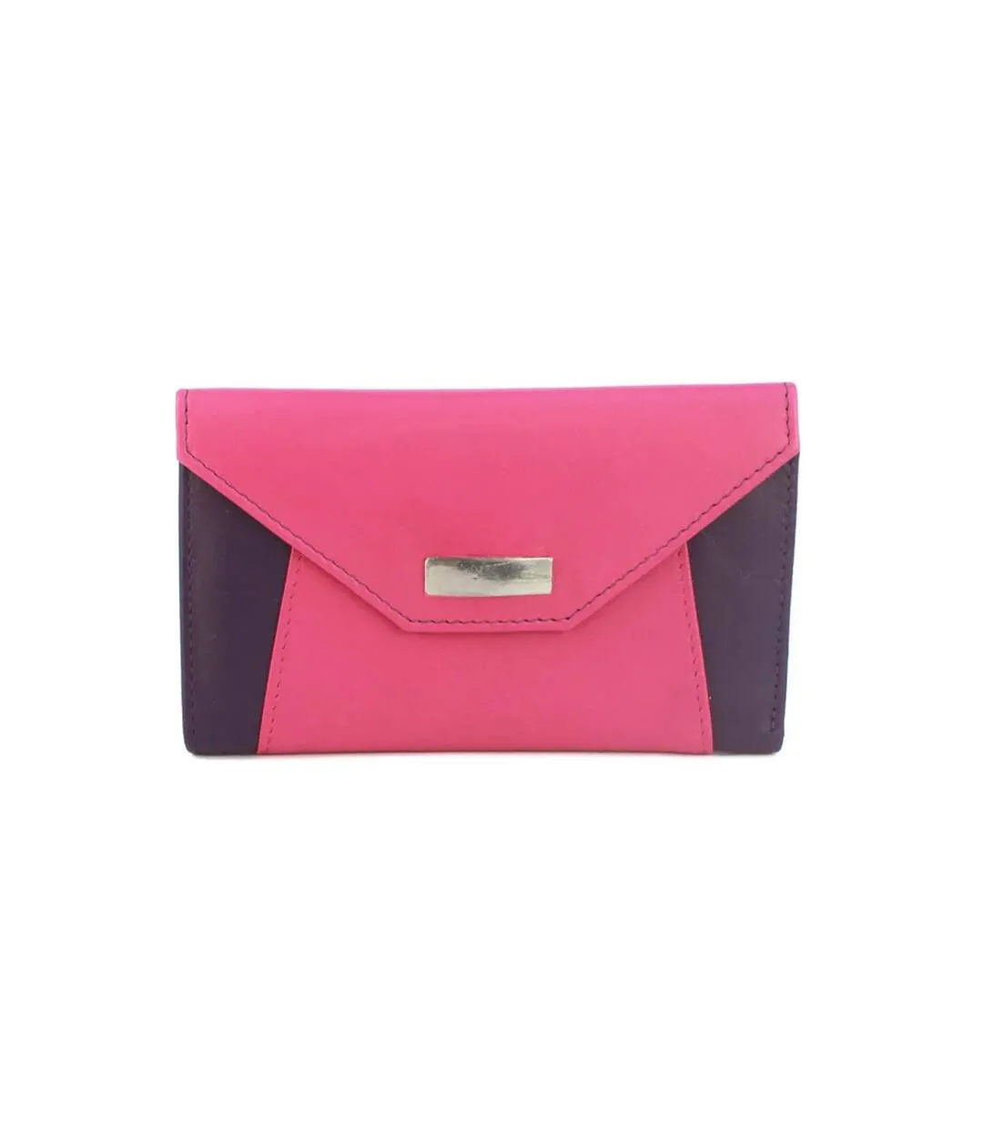 Savannah Envelope Leather Purse One Size Purple Fuchsia Eastern Counties Leather-1