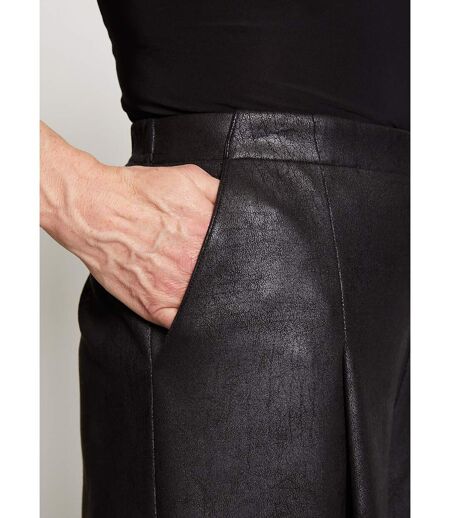 Jupe-culotte maille unie aspect peau