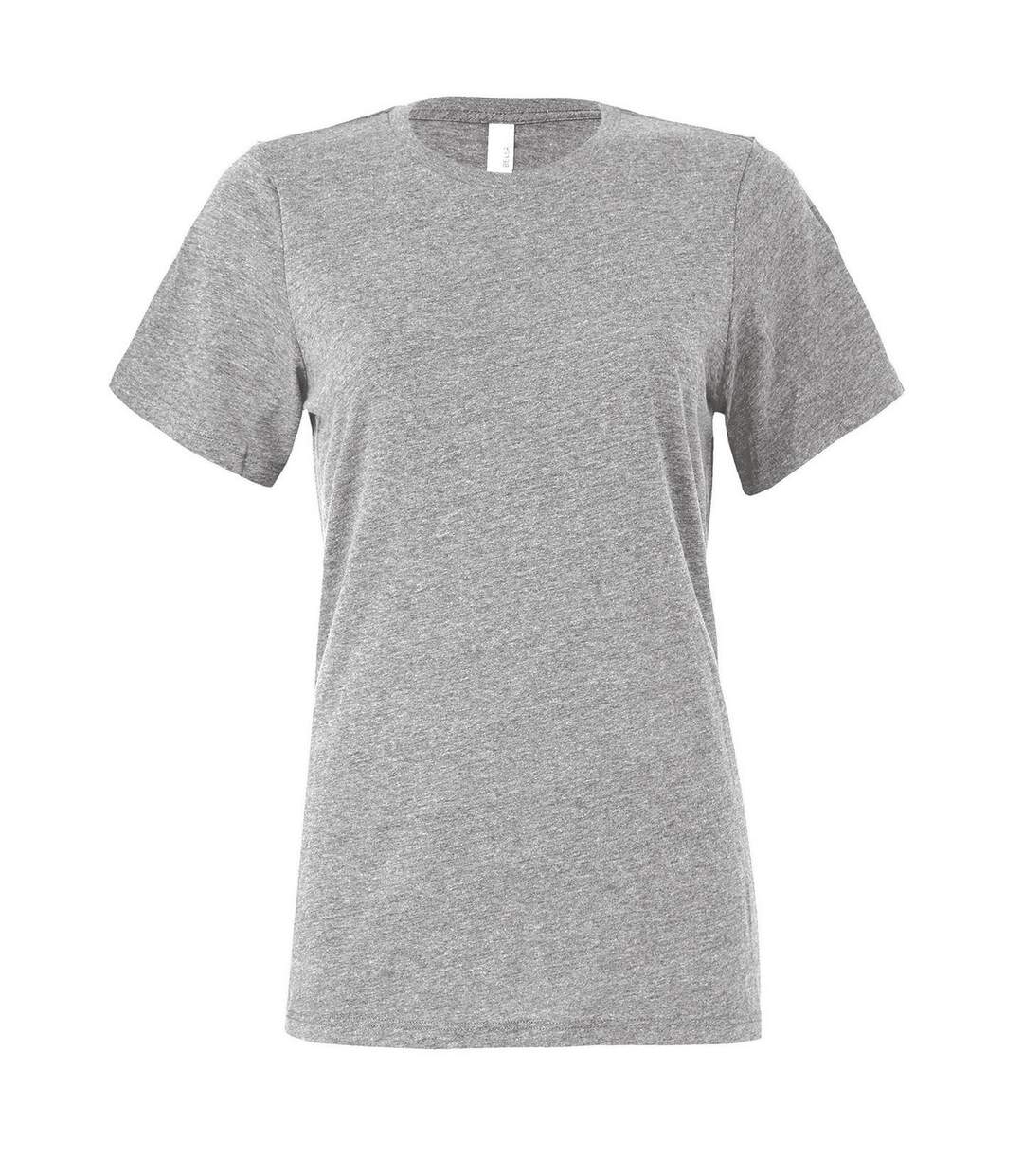 Womens/ladies heather jersey t-shirt athletic grey Bella + Canvas-1