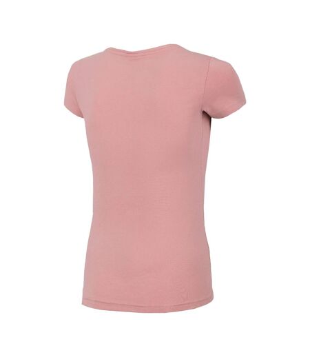 T-shirt Motif/style Uni Femme Rose Clair 4F