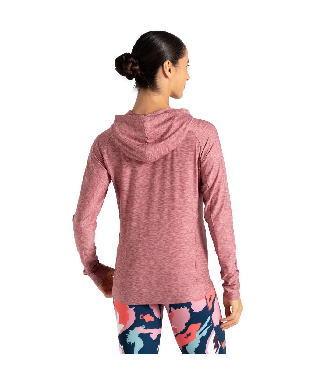 Sweat à capuche sprint city femme lilas chiné Dare 2b-2