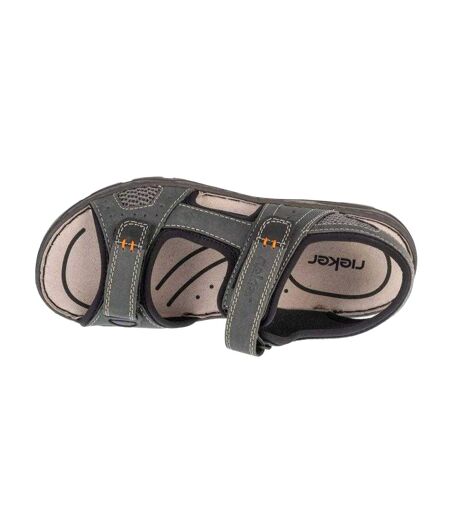 Sandales Style Logo Homme Gris Rieker