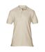 Gildan Mens Premium Cotton Sport Double Pique Polo Shirt (Sand)