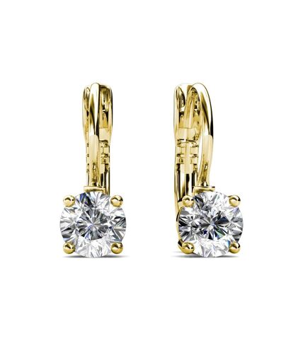 Boucles d'oreilles Round, Cristal d'Autriche