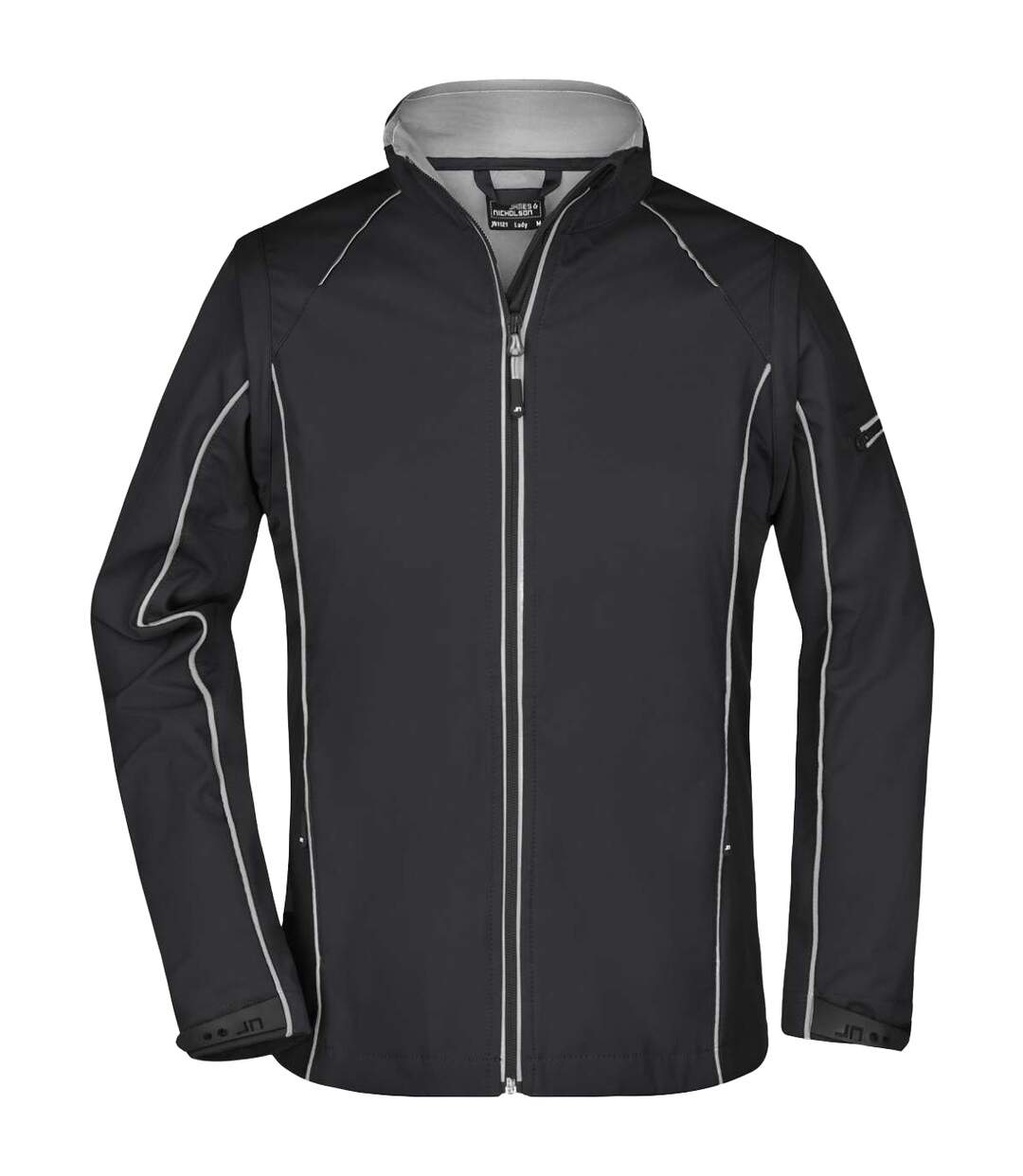 Veste Softshell Femme Noir Argenté James And Nicholson-1