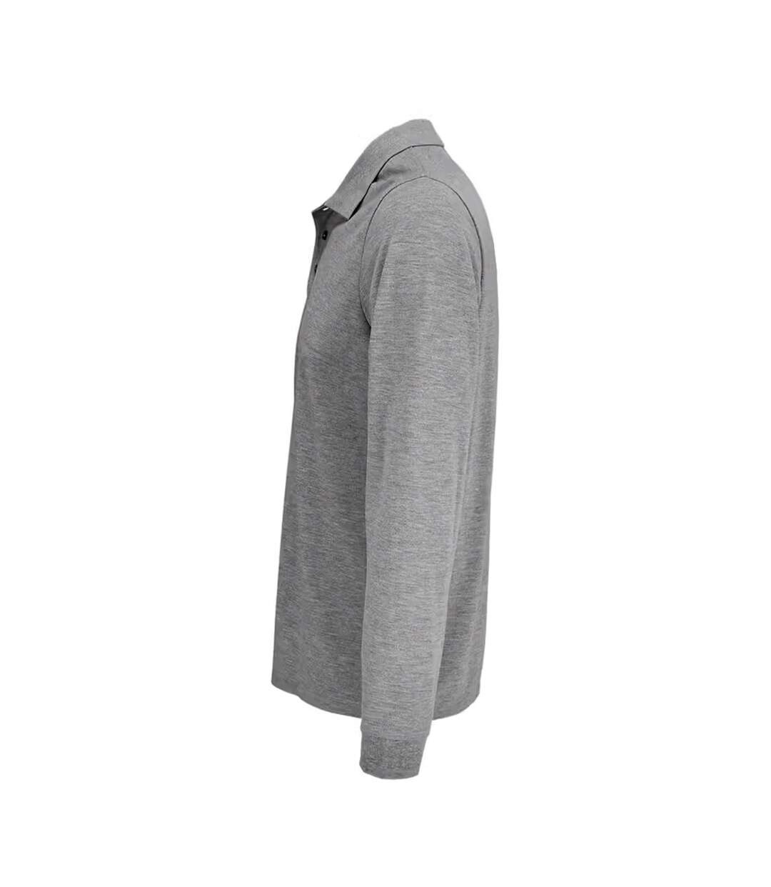 Polo Adulte Gris Chiné SOLS-3