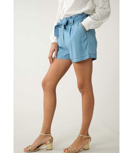 Short court en chambray pour femme SUVI