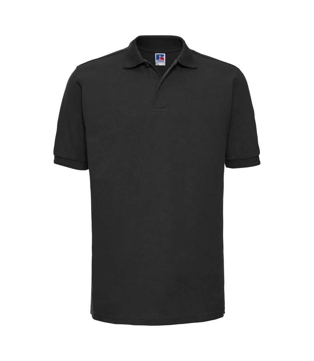 Polo À Manches Courtes Hommes Noir Russell-1