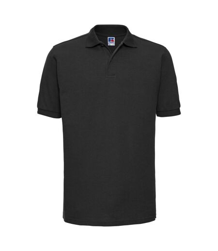 Polo À Manches Courtes Hommes Noir Russell