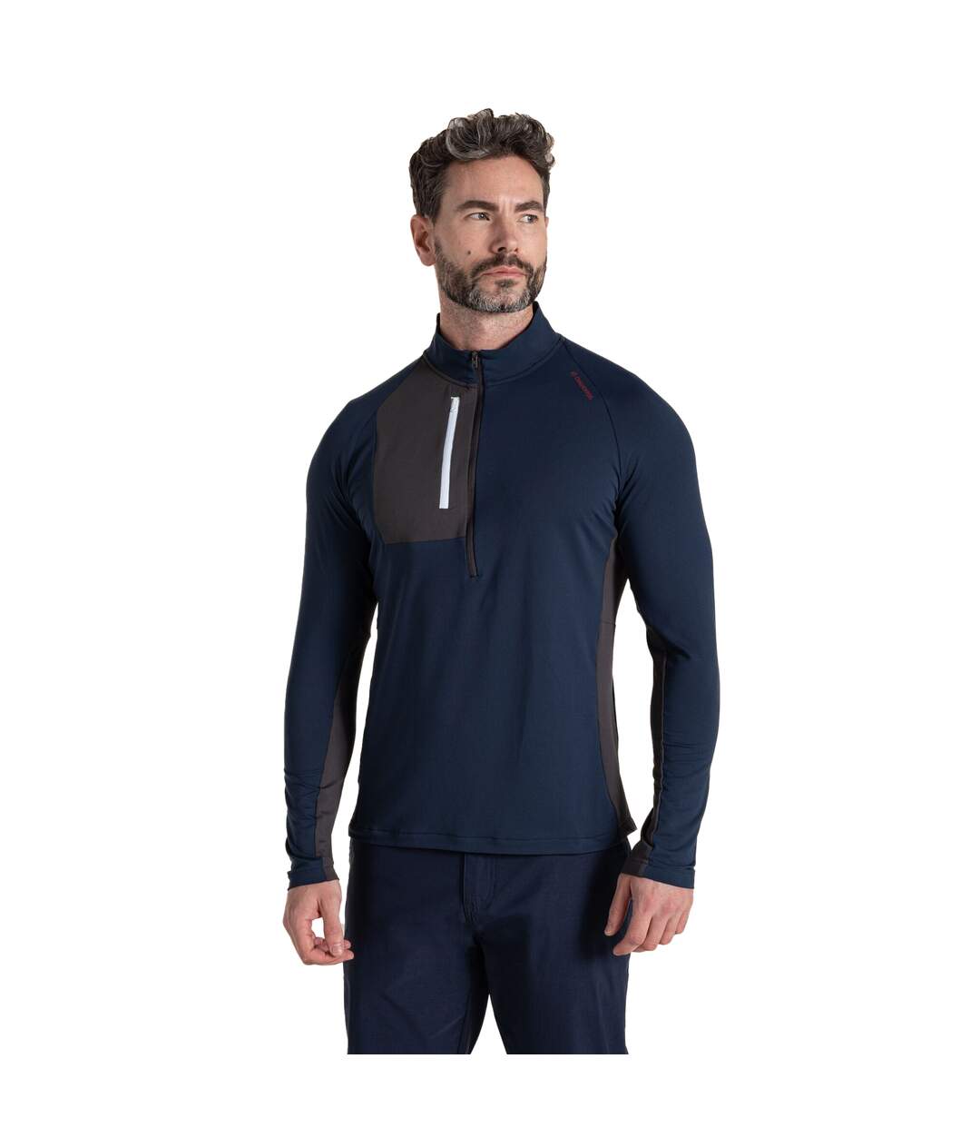 Mens Goswick Nosilife Golf Top Blue Navy Craghoppers-1