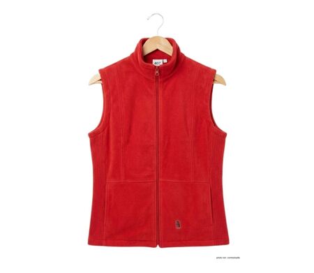 MAYFLOWER 828049U001 - Gilet sans manches bi-matière rouge : chaleur et style hybride