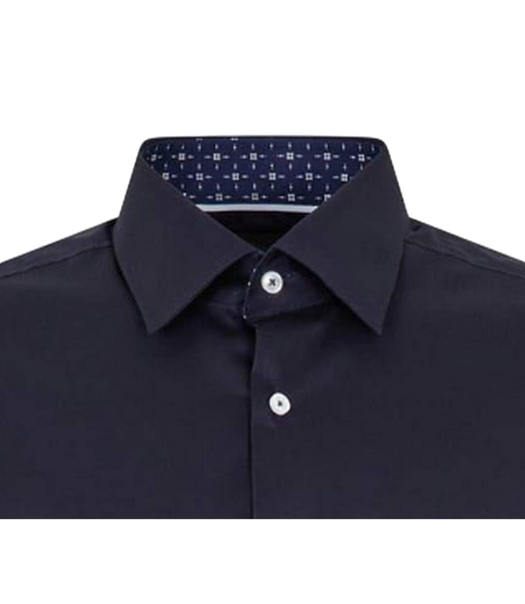 Chemise Habillée Manches Longues Homme Bleu Foncé Boss-4