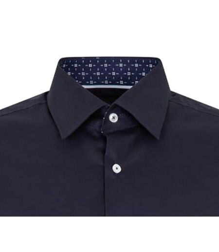 Chemise Habillée Manches Longues Homme Bleu Foncé Boss