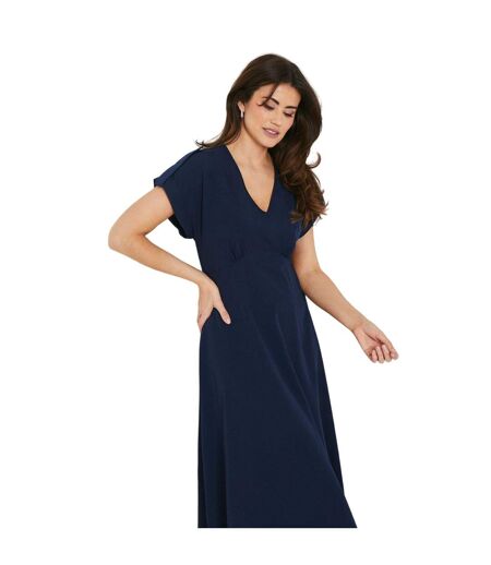 Robe mi-longue femme bleu marine Debenhams