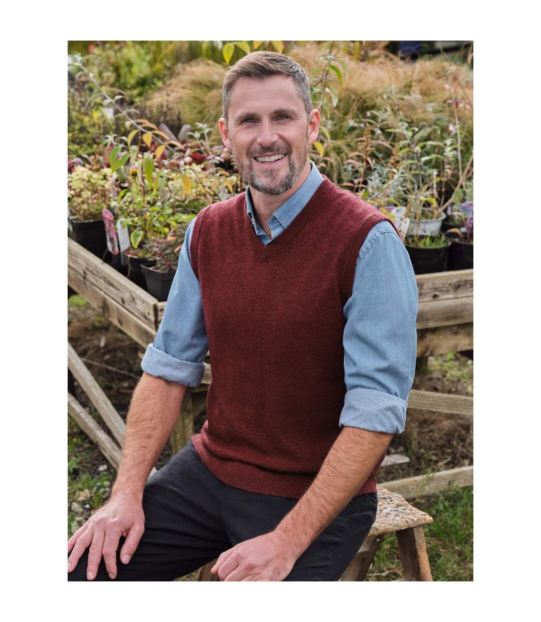 Gilet Homme Bordeaux WoolOvers-1