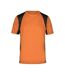 T-shirt Course À Pied Homme Orange Noir James And Nicholson-1