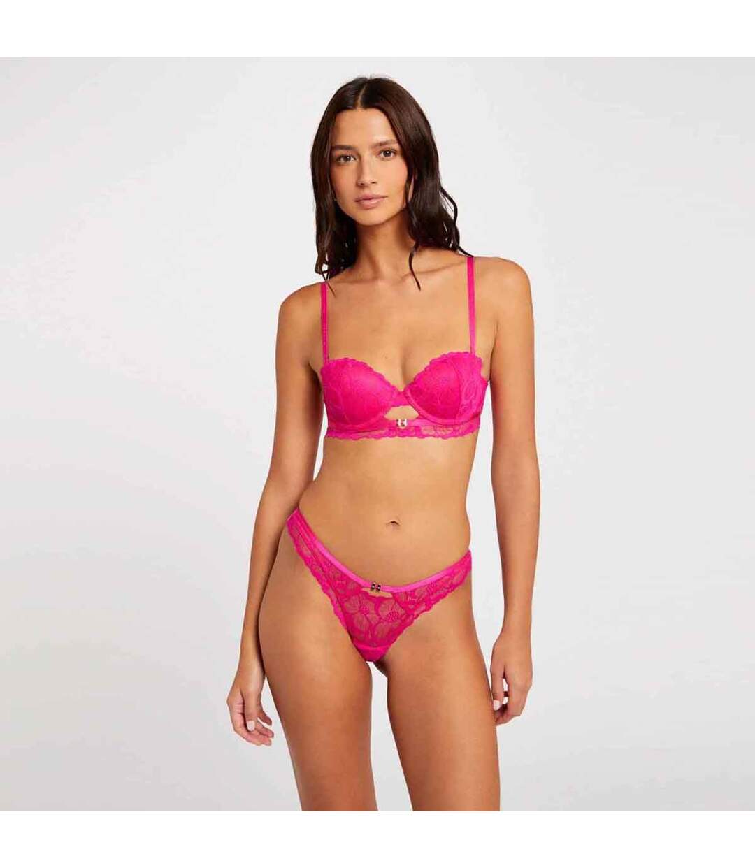 Soutien-gorge ampliforme coque moulée rose Ophélie