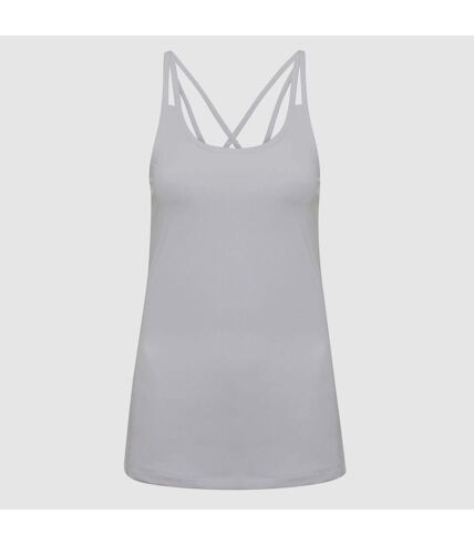 TriDri Womens/Ladies Laser Cut Spaghetti Strap Vest (White)