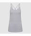 TriDri Womens/Ladies Laser Cut Spaghetti Strap Vest (White) - UTRW6179