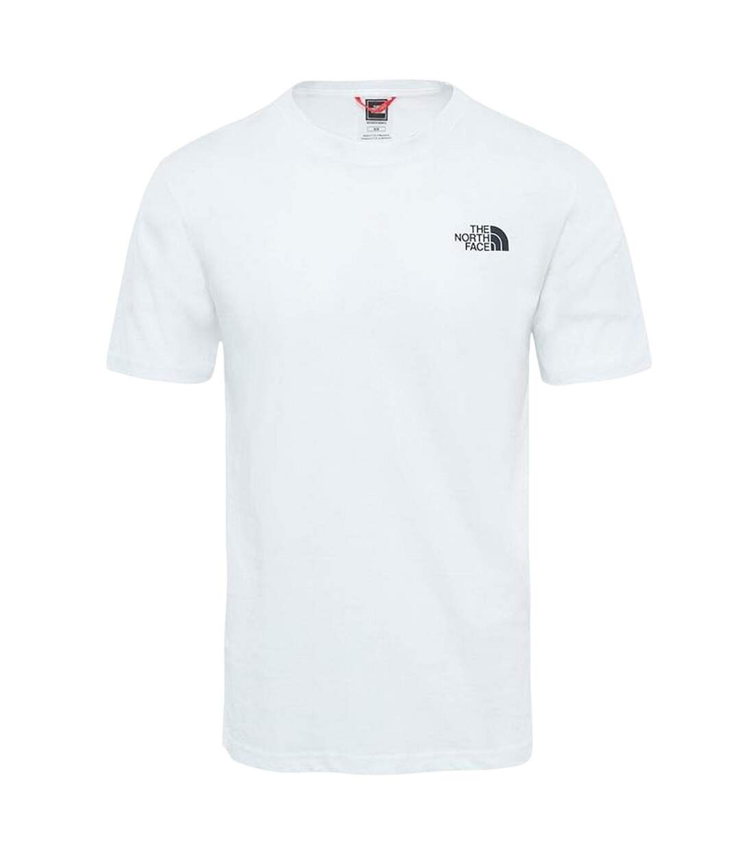 T-shirt Never Stop Exploring Homme Blanc Rouge The North Face-2