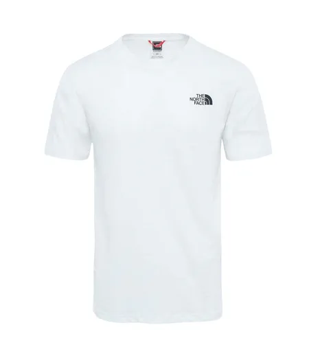 T-shirt Never Stop Exploring Homme Blanc Rouge The North Face