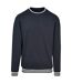Sweat College Adulte Bleu Marine Blanc Build Your Brand-1