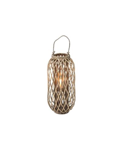 Lanterne Design en Bois Willow 66cm Gris