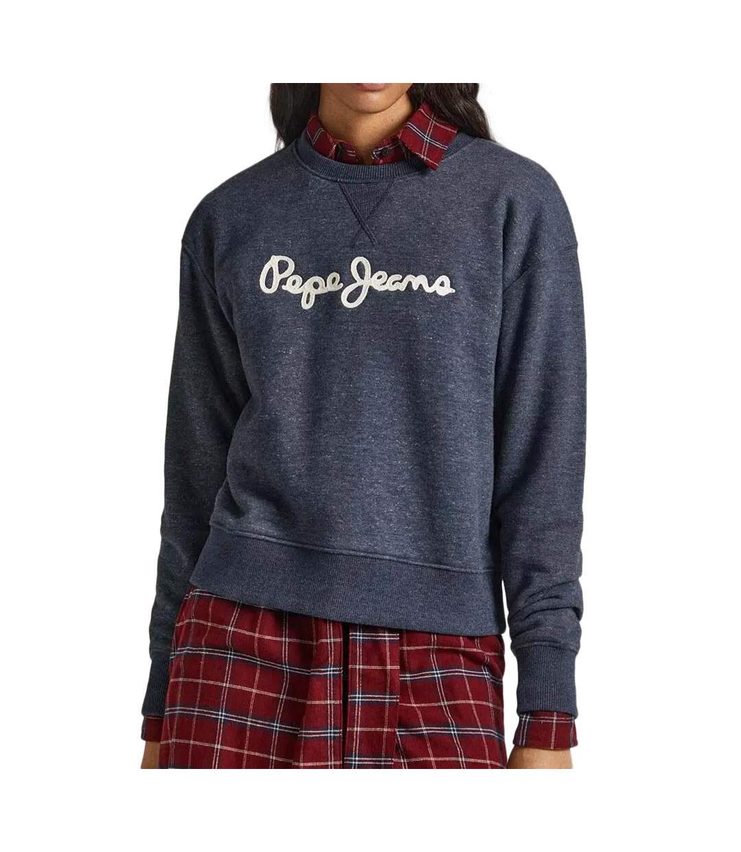 Sweat Marine Femme Pepe Jeans Nanette PL581256 - XL-1