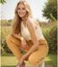 Jean femme slim fit taille haute coton / lycra - Couleur camel-5