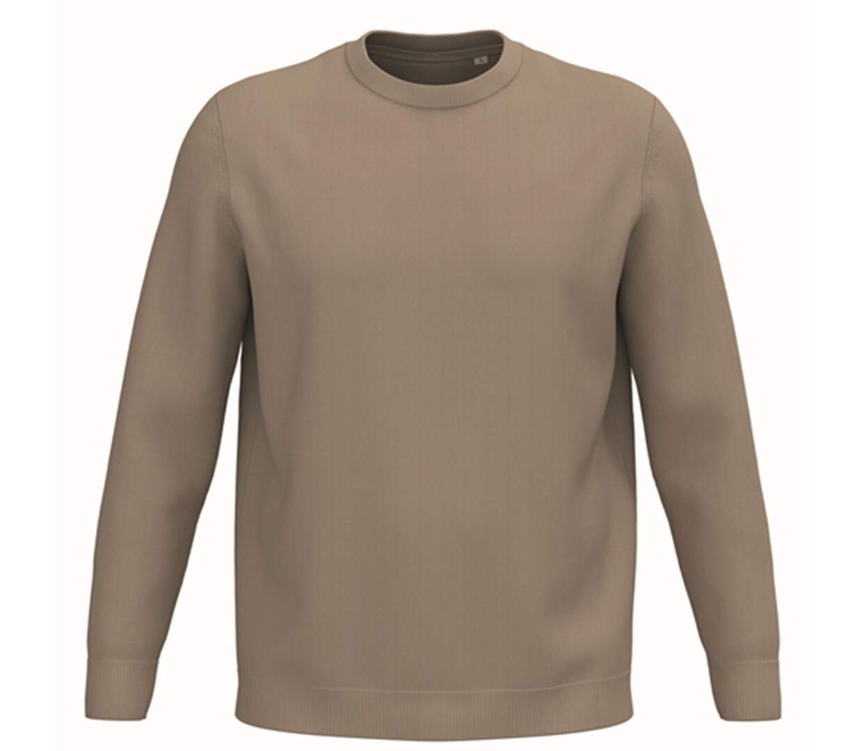Pull col rond - Homme - PATS900 - beige sable-2