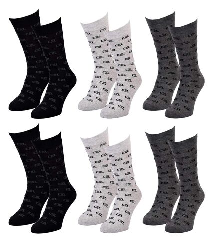 Chaussettes homme CHRISTIAN LACROIX en Coton -Assortiment modèles photos selon arrivages- Pack de 6 Paires CXL Motifs