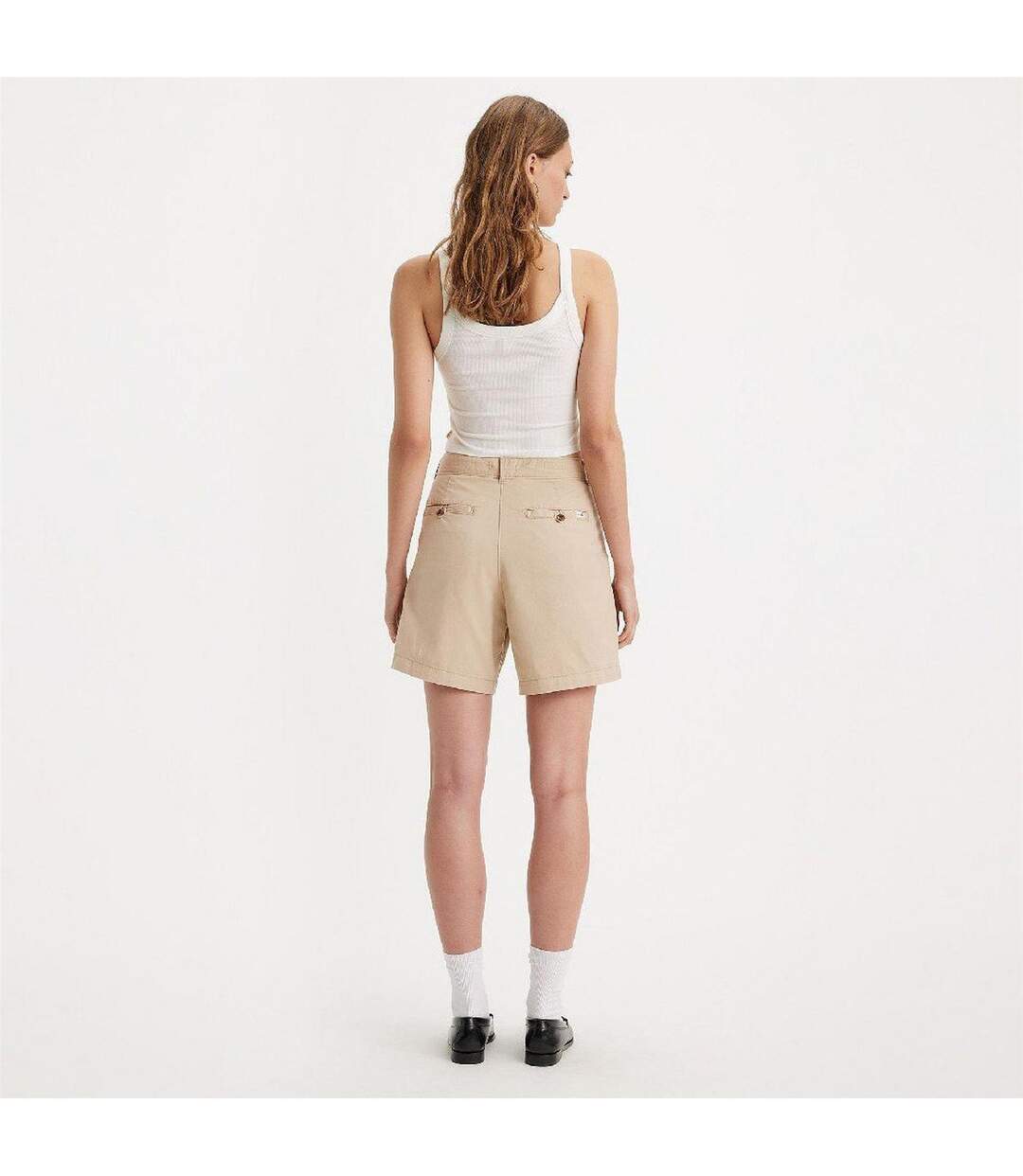 Short Femme Beige Foncé Levis-4