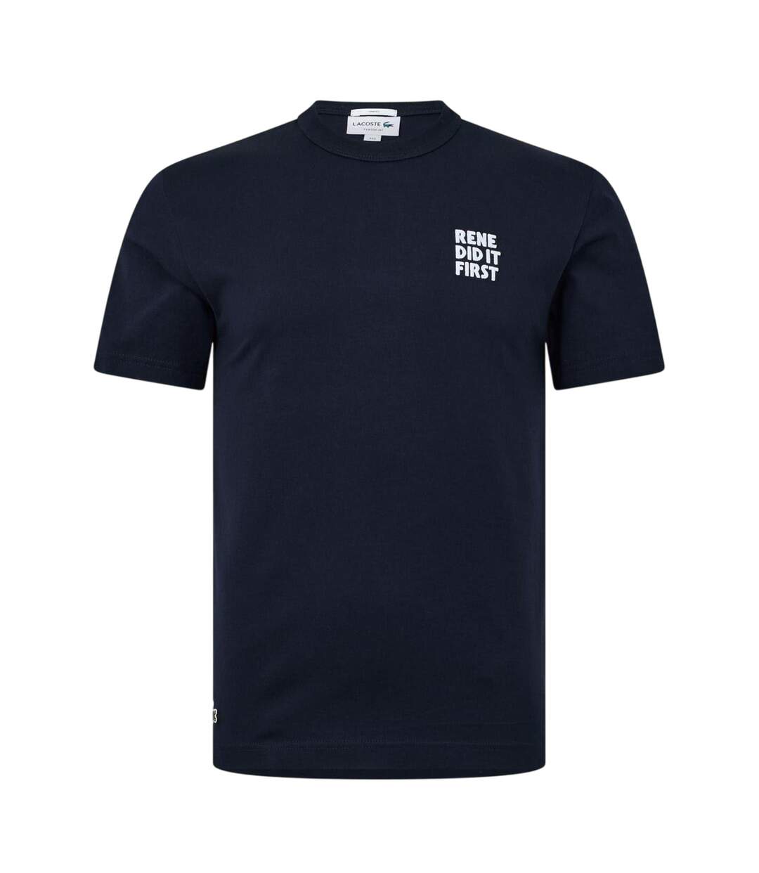 T-shirt Motif/style Imprimé Au Dos Rene Did It First Homme Bleu Marine Foncé Lacoste-1