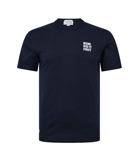 T-shirt Motif/style Imprimé Au Dos Rene Did It First Homme Bleu Marine Foncé Lacoste