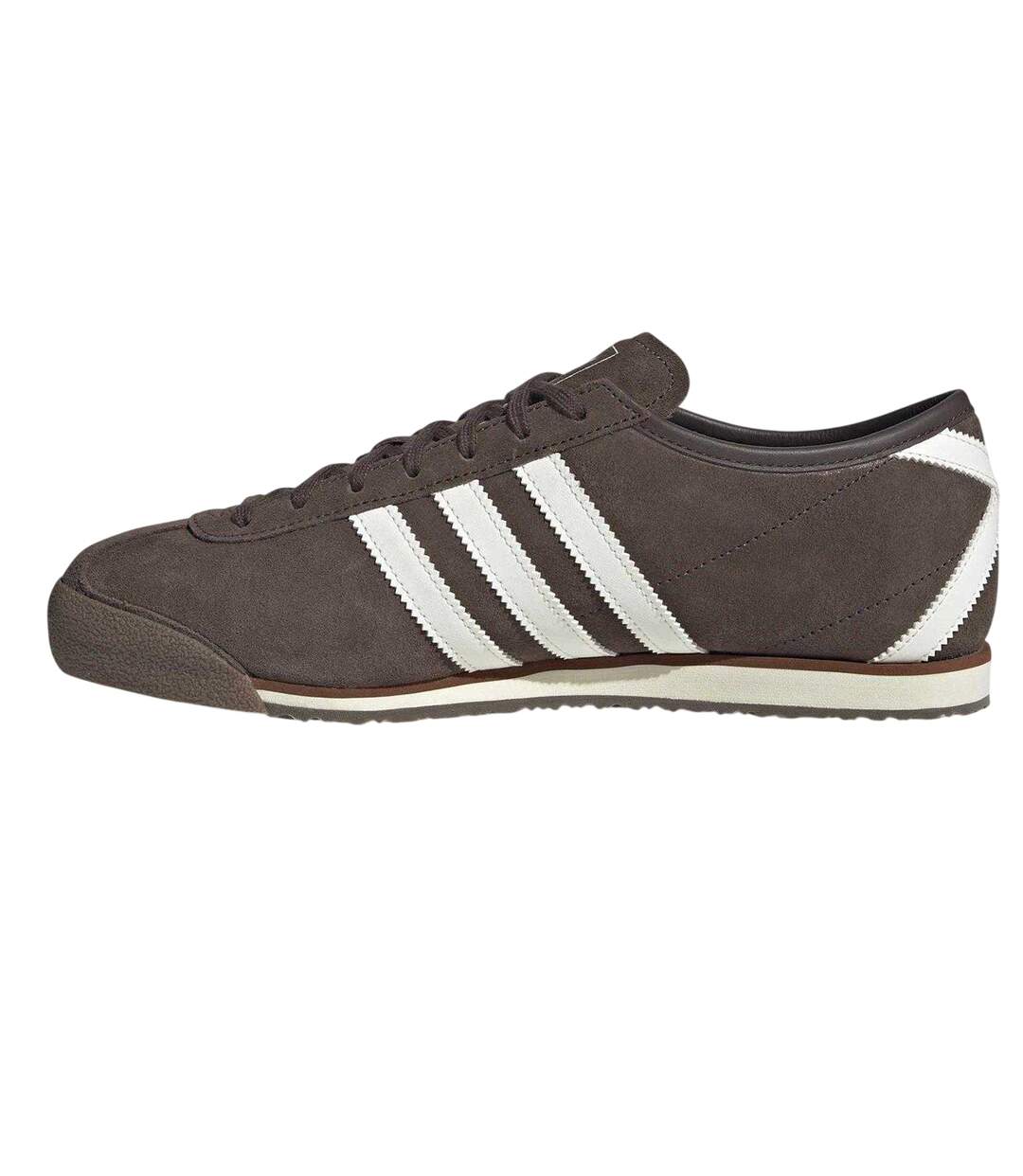 Womens/ladies Italia 70s Suede Trainers Brown Off White Adidas-3