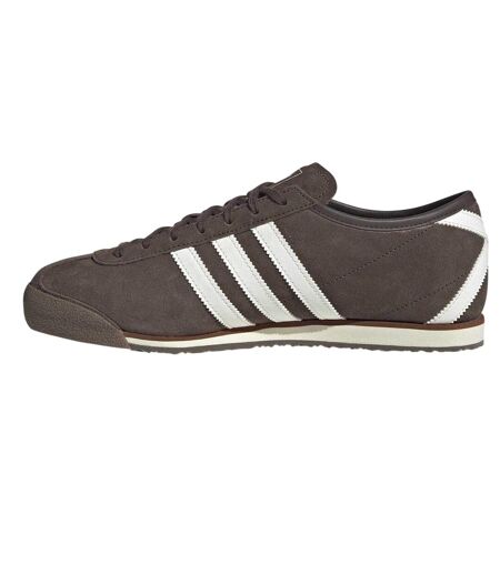 Womens/ladies Italia 70s Suede Trainers Brown Off White Adidas