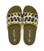 Womens/ladies Orla Kiely Giant Square Flower Sliders Monochrome Regatta-4