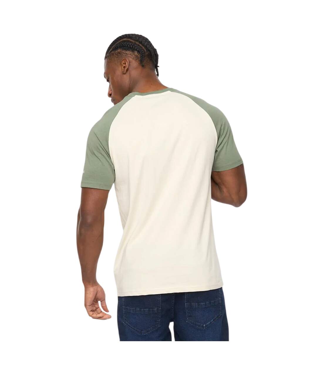Mens Bretsby T-shirt Olive Crosshatch-4