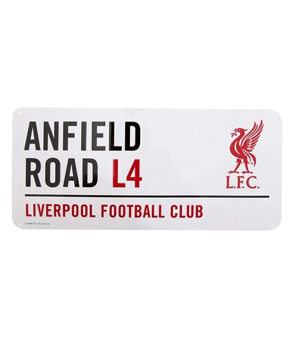 Liverpool FC Official Soccer Metal Street Sign (White/Red/Black) (One Size) - UTBS644