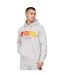 Sweat À Capuche Flocked Homme Gris Chiné Crosshatch-2