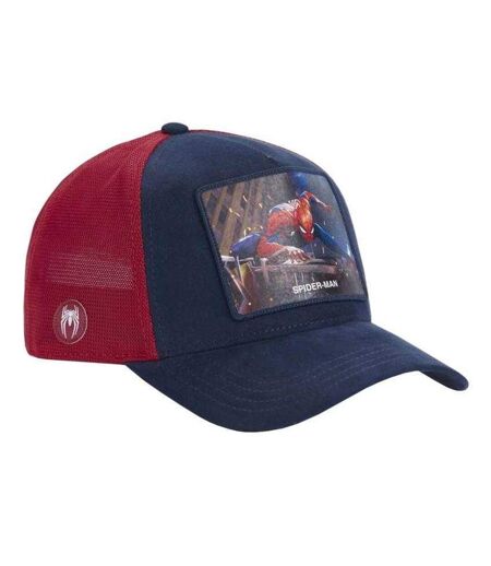 Casquette Trucker Motif/style Spider-man Homme Rouge Bleu Marine Capslab