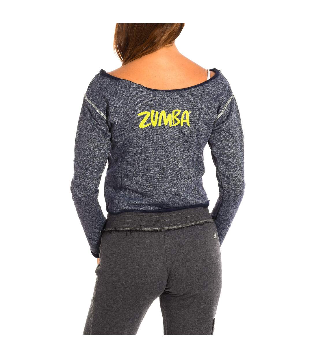 Long sleeve sweatshirt with deep neckline Z1T00347 woman