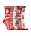 Ladies Festive Feet Christmas Novelty Socks-1