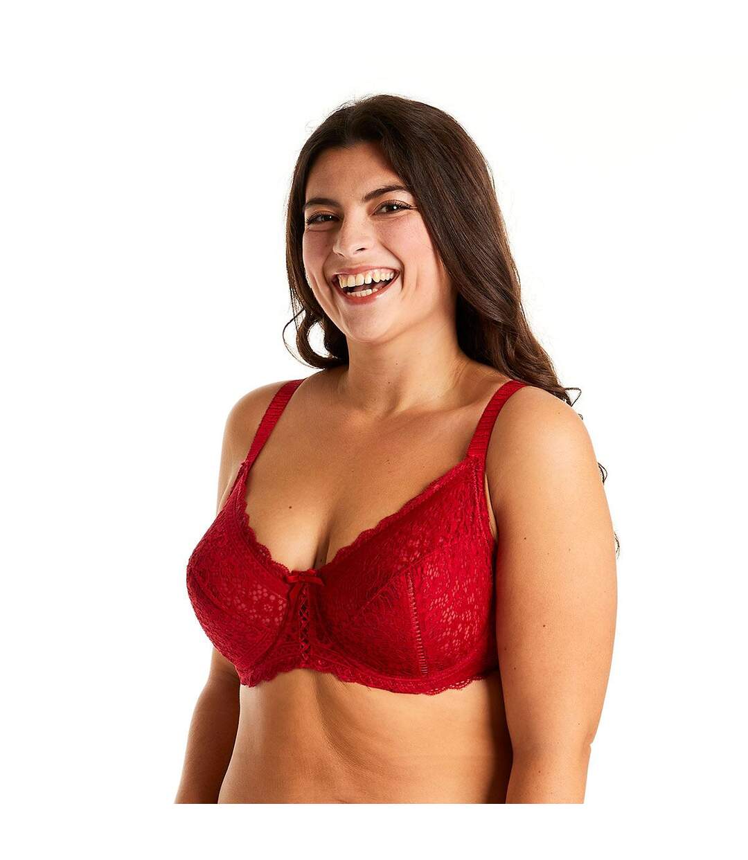 Soutien-gorge grand maintien rouge Elena