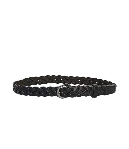 Ceinture noire femme superdry woven belt - l