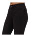 Womens/ladies Ann Mid Rise Flared Jeans Black Only-3