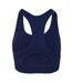 Brassière De Sport Motif/style Côtelé Femme Bleu Marine USA-3