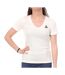 T-Shirt crème femme le coq sportif coq marshmallow-1